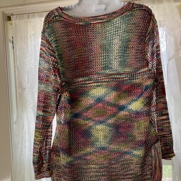 Multicolor Knit Women's Sweater Westport S - Picture 3 of 4